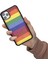 Apple iPhone 11 Pro Max Lucca Gökkuşağı Deri Arka Telefon Kılıfı 4