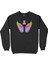 Hayallerine Uç Renkli Kanatlı Siyah Sweatshirt 1
