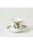 Vintage Rose Porselen Mavi 2'li Çay Fincanı Seti Fine Bone China England 2012 1