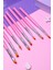 Tırnak Süsleme Nail Art 8'li Fırça Seti Pembe Renk Iman Of Noble 2