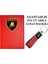 Lamborghını Logolu Kırmızı Ruhsat Kabı ve Lamborghını Logolu Anahtarlık 1