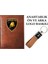 Lamborghını Logolu Taba Ruhsat Kabı ve Lamborghını Logolu Anahtarlık 1