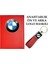 Bmw Logolu Kırmızı Ruhsat Kabı ve Bmw Logolu Anahtarlık 1