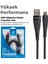 USB Micro 5A 100 W Örgülü Hızlı Şarj ve Data Kablosu 1 Metre 5