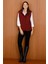 Kadın Kapitone Yelek 02421437 Bordo 2