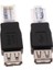 2x Ethernet Erkek Usb2.0 Kadın Adaptörü Fiş Soket Ağ Dönüştürücü (Yurt Dışından) 2