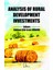 Analysis Of Rural Development Investments 1