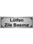 Lütfen Zile Basınız 7 x 20 cm Gümüş Renk Metal Yönlendirme Levhası 1