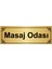 Masaj Odası 7 x 20 cm Altın Renk Metal Yönlendirme Levhası 1