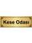 Kese Odası 7 x 20 cm Altın Renk Metal Yönlendirme Levhası 1