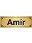 Amir 7 x 20 cm Altın Renk Metal Yönlendirme Levhası 1