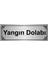 Yangın Dolabı 7 x 20 cm Gümüş Renk Metal Yönlendirme Levhası 1