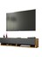 Delphin 140 cm Raflı KapaklıTv Ünitesi DLP11-AA Çam-Antrasit 5