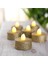 Petrıx PD203-4 4'lü LED Tealight - Yanma Efektli Golden-Atın ( 2 Paket) 2