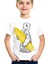 Kutup Sörfü Beyaz Kısa Kollu Kız Erkek Uniseks Çocuk T-Shirt 1