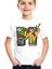 Meteve Beyaz Kısa Kollu Kız Erkek Uniseks Çocuk T-Shirt 1