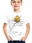 Uykucu Baba Beyaz Kısa Kollu Kız Erkek Uniseks Çocuk T-Shirt 1