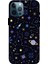 Deste Apple iPhone 12 Pro Max Kılıf Yıldız Gezegen Baskılı Desenli Silikon Kılıf A++-8185 1