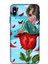Deste Apple iPhone Xs Kılıf Gül ve Kız Baskılı Desenli Silikon Kılıf A++-8139 1