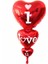 Folyo Kalp Balon I Love You 3'lü 1