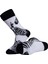 Mutlu & Renkli Desenli 4'lü Panda, Hokey, Zebra, Doğa Desenli Çorap Set 3