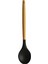 Naturalife Labs Yanmaz Yapışmaz Ahşap Saplı Silikon Spatula Kaşık 32 cm 1