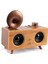 B6 Nostaljik Mini Gramofon Radyo Bluetooth Hoparlör 4