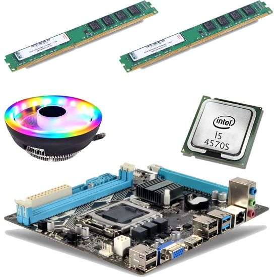 Esonic BD35 Intel Core I5 4570S Işlemci + Esonic H81 Anakart + 16GB Ram + Snowman M105 Cpu