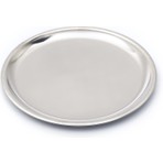 Bay Dursan Baydursan PASLANMAZ ÇELİK SERVİS TABAĞI, DÜZ TABAK, PARLAK METAL NO.8