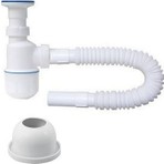 Pars Taslı Lavabo-Evye Körüklü Sifon 70 cm + Adaptör Takoz Conta Kolay Montaj Özelliği