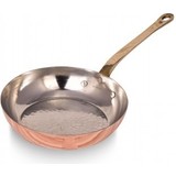 Turna Bakır Şahika Tava 5 No 22 cm Sadece Taban El Dövme Kırmızı TURNA7568-1