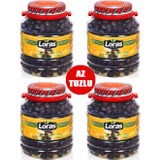 Loras Gemlik Siyah Zeytin Pet Süper 2000 gr 4'lü