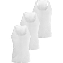 josejuan 3'lü Erkek Atlet Rambo %100 Pamuk Ribana 3201