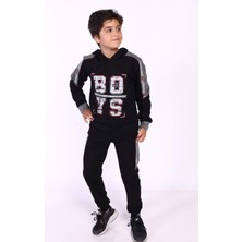 Toontoy Kids Toontoy Erkek Çocuk Kapüşonlu Baskılı Eşofman Takımı