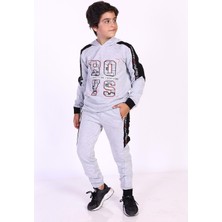 Toontoy Kids Toontoy Erkek Çocuk Kapüşonlu Baskılı Eşofman Takımı