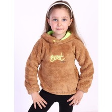 Toontoy Kids Toontoy Kız Çocuk Nakışlı Peluş Sweatshirt