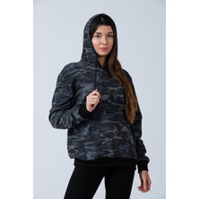 Alexander Gardi Kamuflaj Desenli Kapüşonlu Sweatshirt (E21-72100)