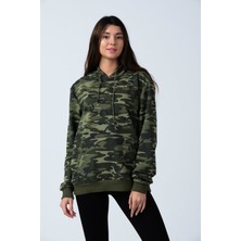Alexander Gardi Kamuflaj Desenli Kapüşonlu Sweatshirt (E21-72100)