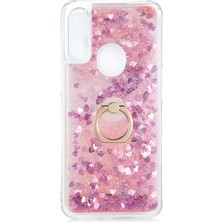 Dlrcase Oppo A31 Kılıf Milce Sulu Yüzüklü Silikon Arka Kapak Pembe