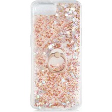 Dlrcase Realme C2 Kılıf Milce Sulu Yüzüklü Silikon Arka Kapak Gold