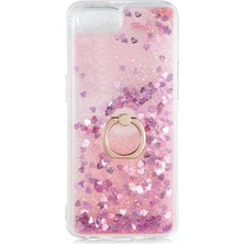 Dlrcase Realme C2 Kılıf Milce Sulu Yüzüklü Silikon Arka Kapak Pembe