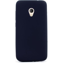 Dlrcase Alcatel U5 Kılıf Premier Silikon Kılıf+Nano Glass Ekran Siyah