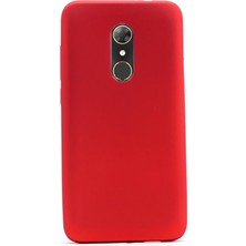 Dlrcase Alcatel A7 Kılıf Premier Silikon Esnek Silikon Kırmızı