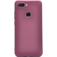Dlrcase Xiaomi Redmi 6 Kılıf Premier Silikon Esnek Koruma+Nano Glass Mürdüm