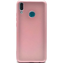 Dlrcase Huawei Y9 2019 Kılıf Premier Silikon Koruma+Nano Glass Bronz