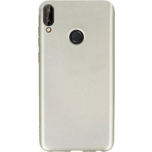 Dlrcase Samsung Galaxy A20 Kılıf Premier Silikon Esnek Koruma+Nano Glass Gold