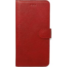 Dlrcase Samsung Galaxy Note 10 Plus Kılıf Local Cüzdan Standlı Kartvizitli Kırmızı