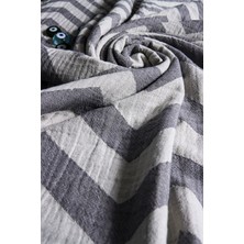 Stelo de Maro Weave Pamuk Peştamal Koyu Gri 100 x 180 cm