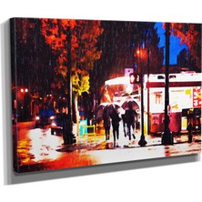 Dekoratif TASARIM27 Sokak Canvas Tablo