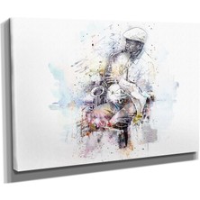 Dekoratif TASARIM32 Enstrüman Müzik Canvas Tablo